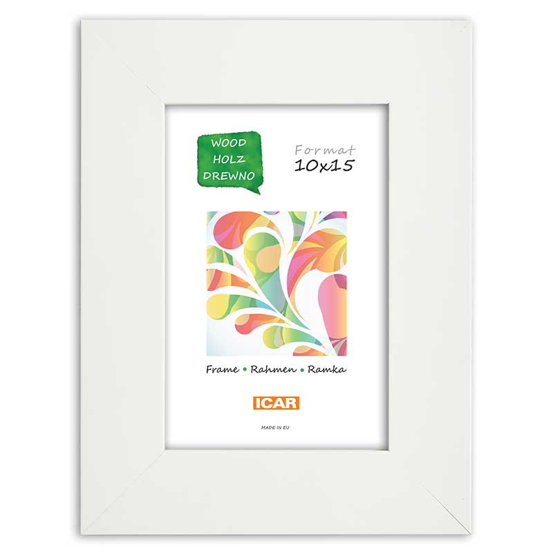 Ramka drewniana DRL E 1 biały