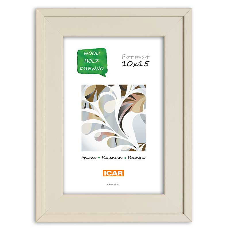 Ramka drewniana DRL M 04 kremowy