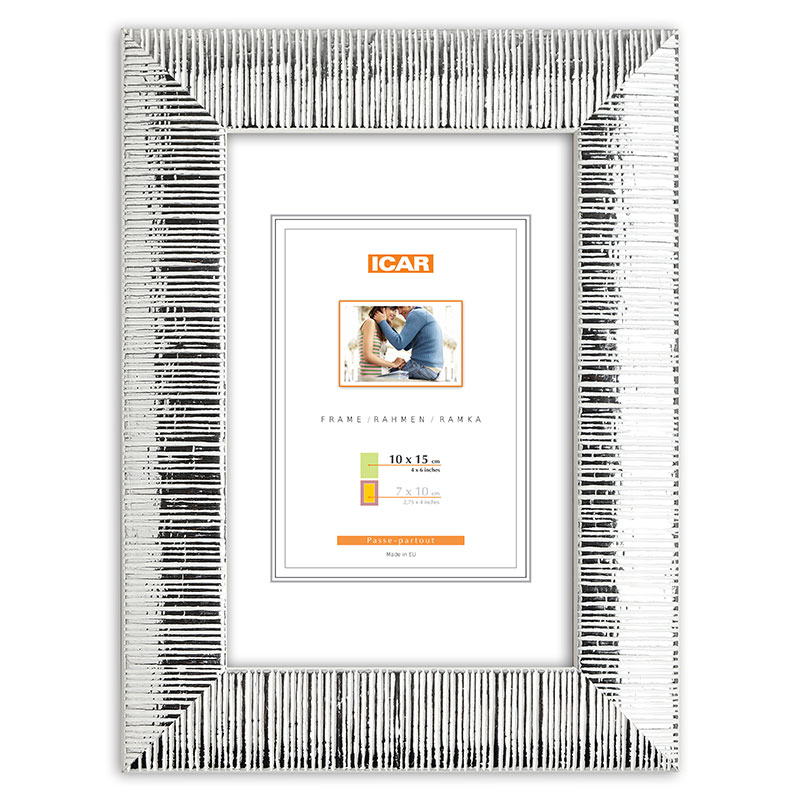 Holzrahmen DRL W 1S silber