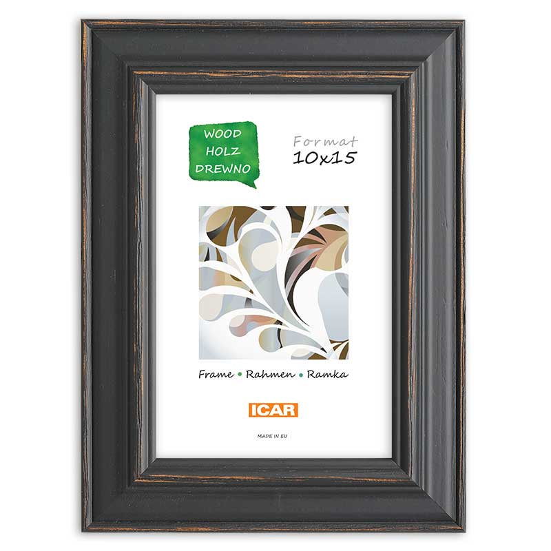 Holzrahmen DRL X 2 schwarz