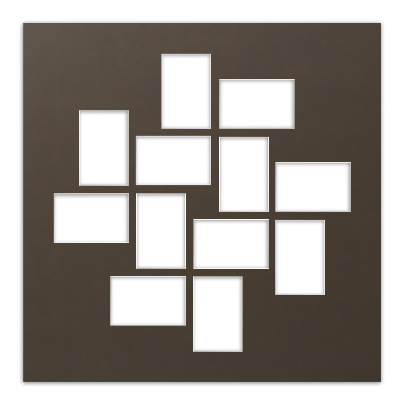 Passepartout PAS G 11 braun dunkel