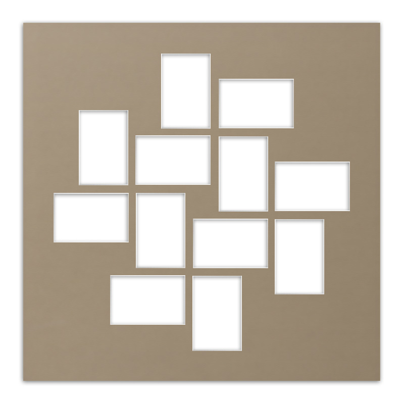 Passepartout PAS G 4 kawowy