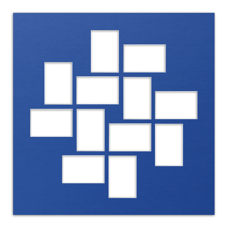 Passepartout PAS G 9 niebieski