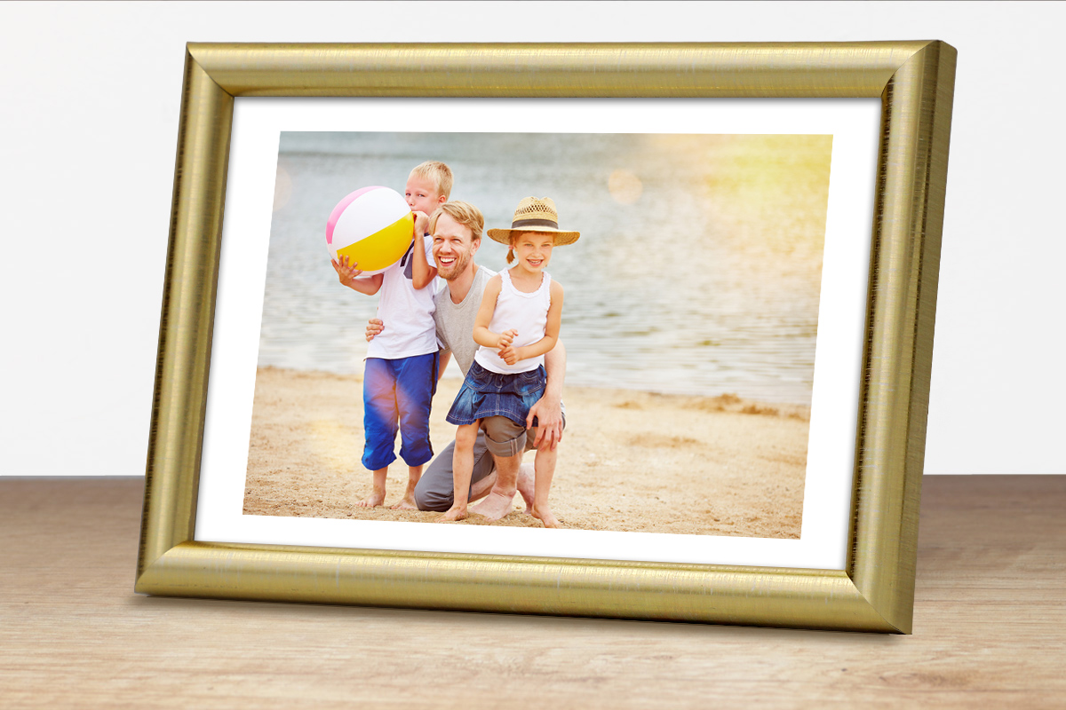 Ramka drewniana DRWC F Z2 złoty