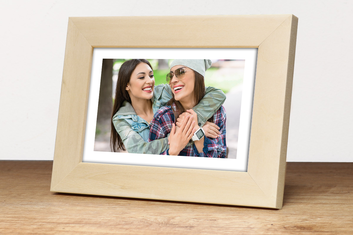 Ramka drewniana SUR F  naturalny - surowy