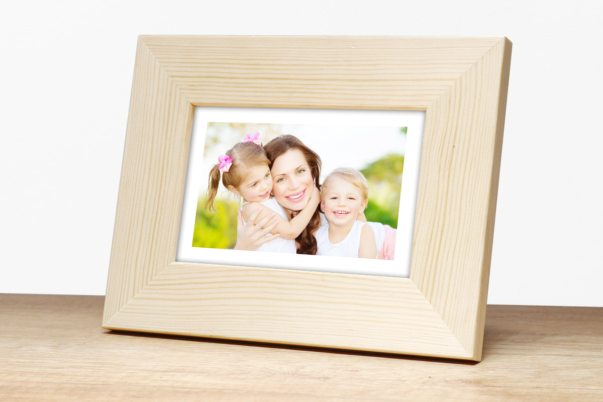 Ramka drewniana SUR G  naturalny - surowy