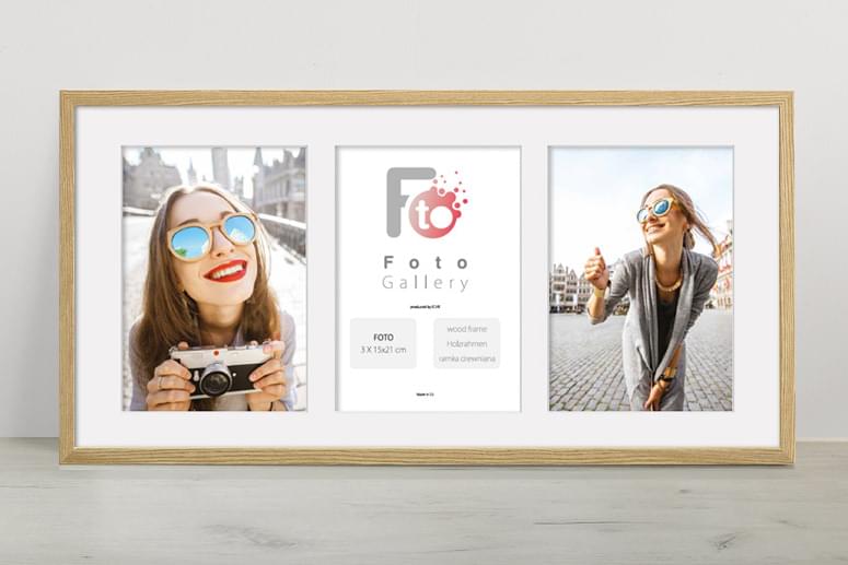 Holzrahmen FOTO GALERIA NATURAL Eiche