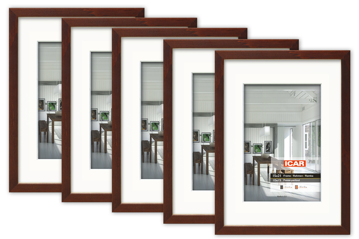 Bilderrahmen PINIA PAS 3 PAK hellbraun