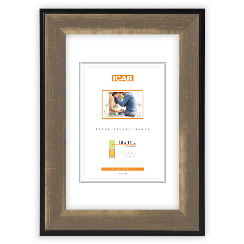 Holzrahmen DRI R 35 gold