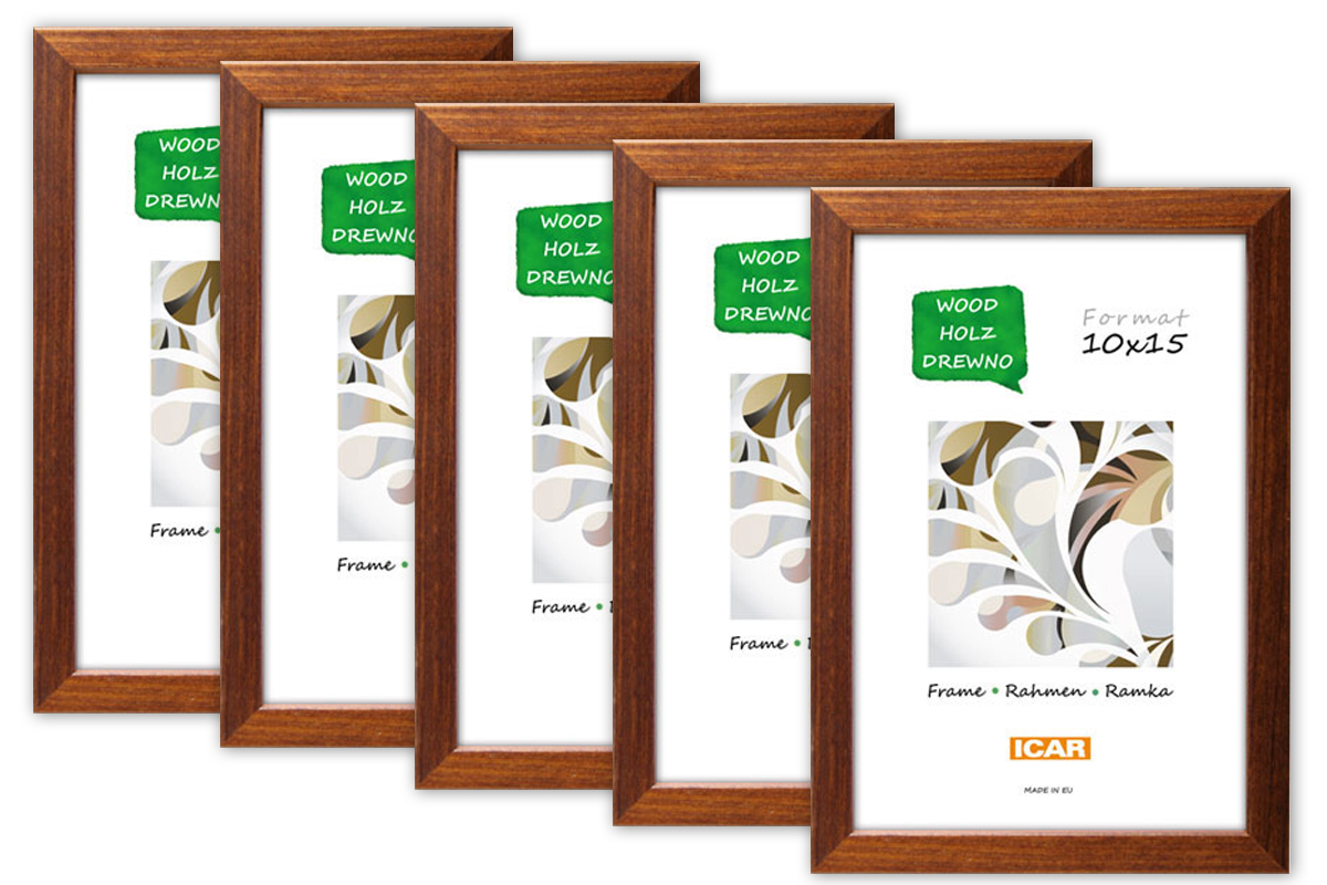 Fotorahmen PINIA 3 PAK hellbraun