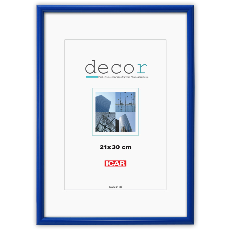 Kunststoffrahmen DECOR CP 11 navy blau