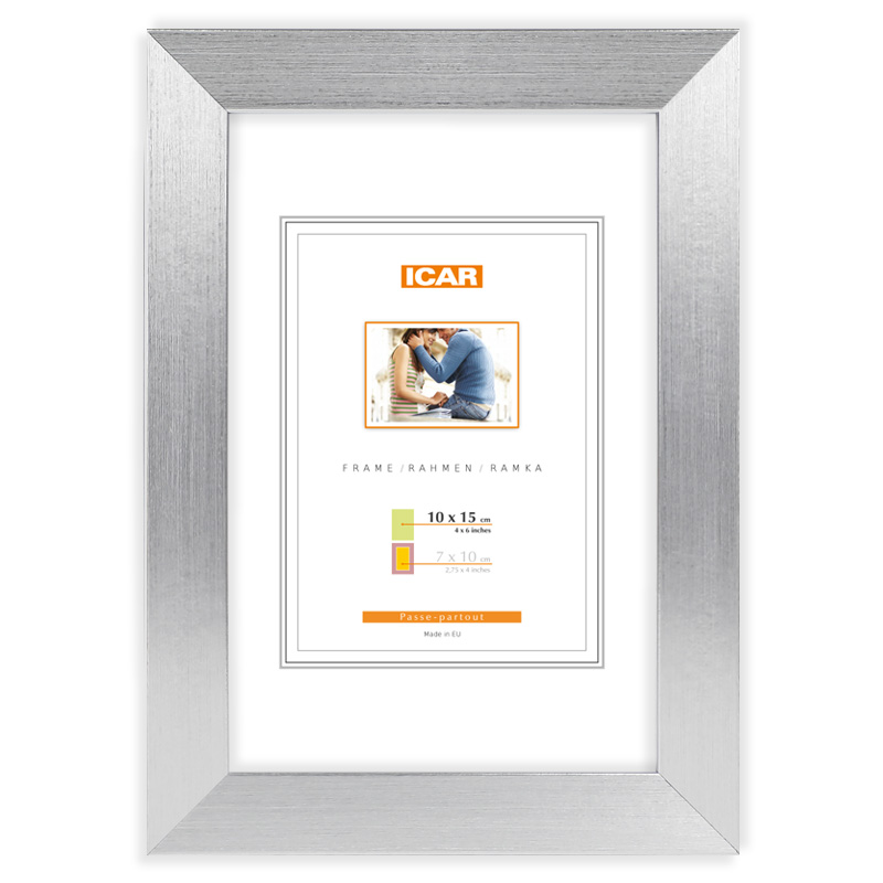 Kunststoffrahmen MIX A 2 silber