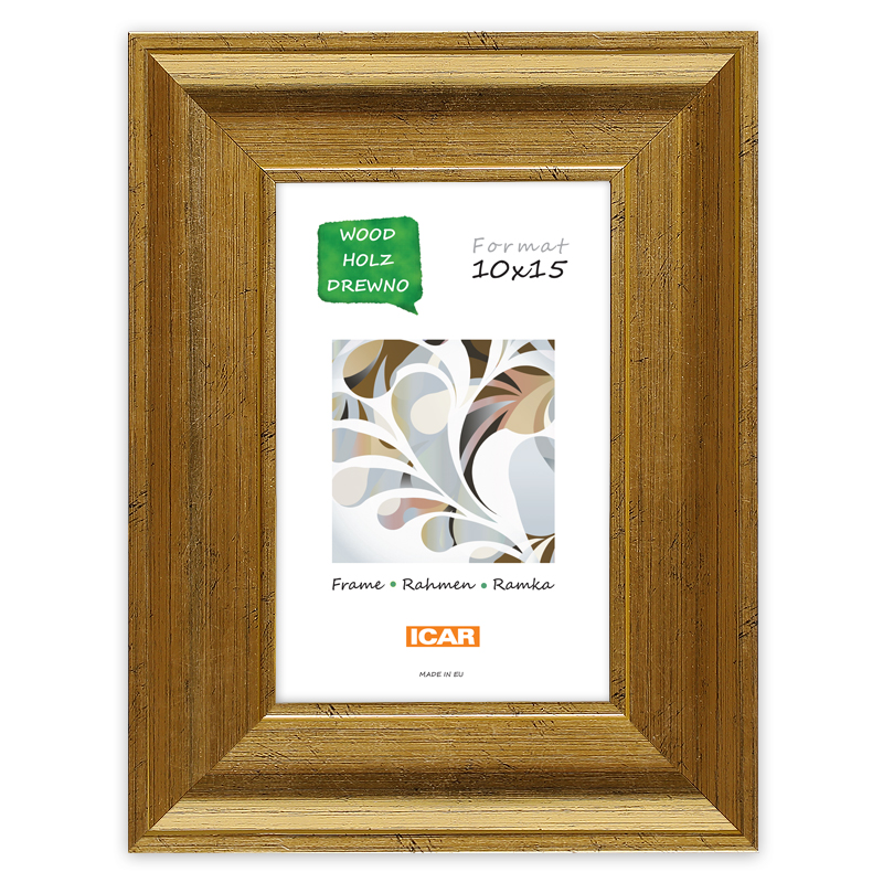 Ramka drewniana DRZG D Z złoty