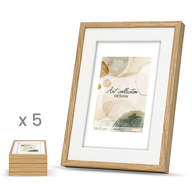 Ramka na zdjęcia GRADO DUO PAK BD biało - dębowy