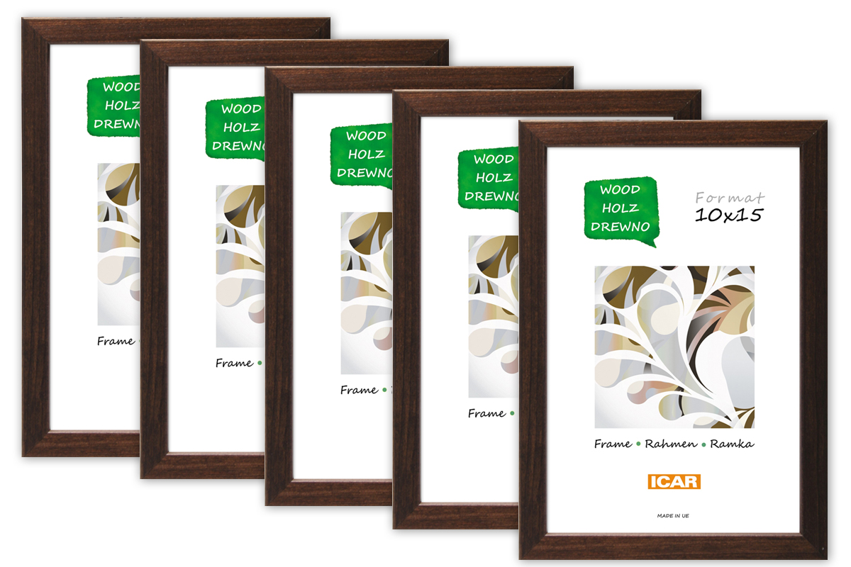 Fotorahmen PINIA 4 PAK dunkelbraun