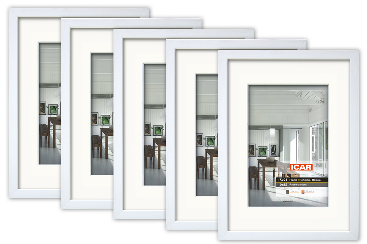 Bilderrahmen PINIA PAS 1 PAK weiß