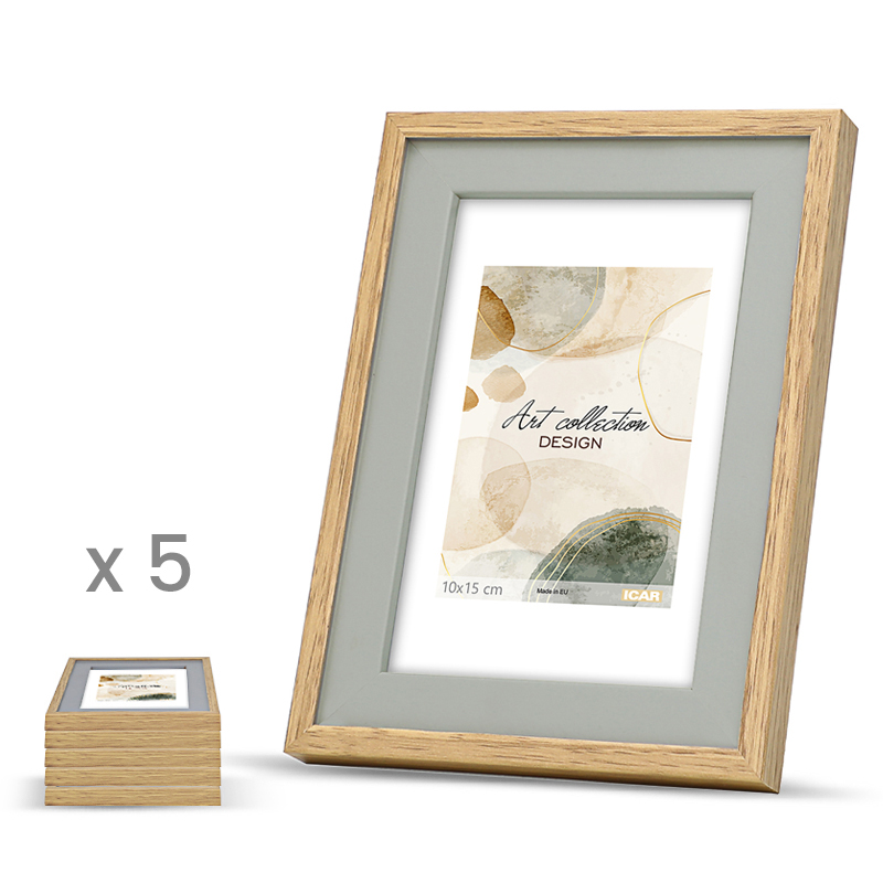 Ramka na zdjęcia GRADO DUO PAK JD szary - dąb